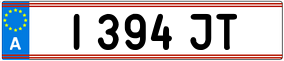 Trailer License Plate